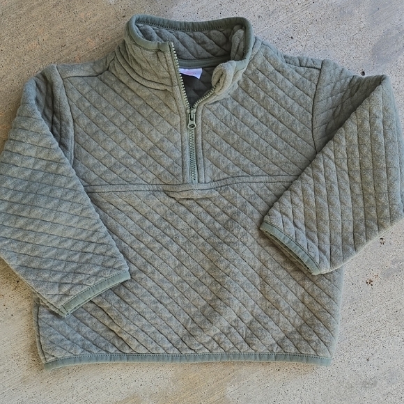 Wonder Nation Long Sleeve Quilted Quarter Zip Pullover - Picture 1 of 5